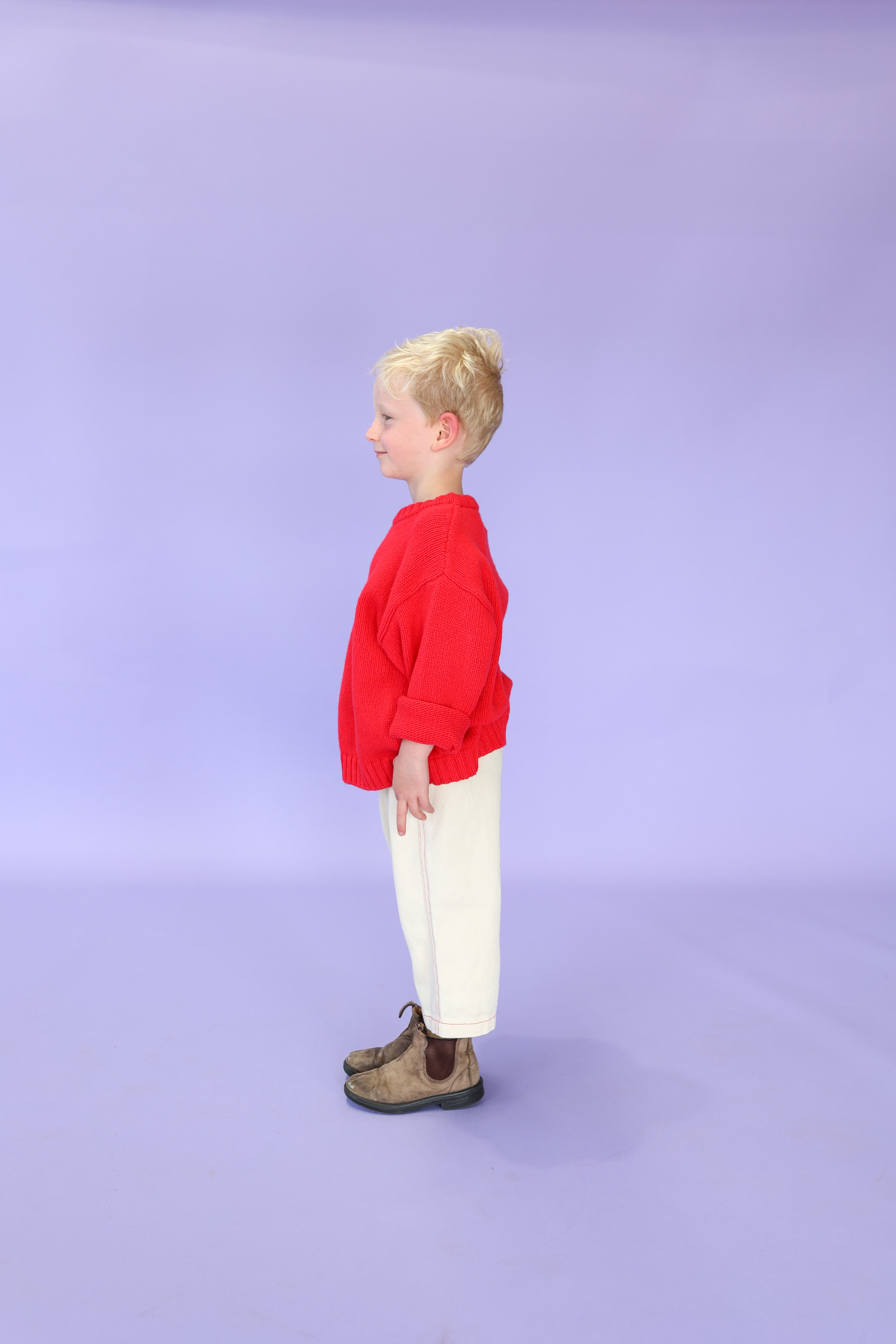 GROWN Organic Everyday Denim Pant in milk color, casual denim pants for women, featuring a relaxed fit and classic five-pocket design.