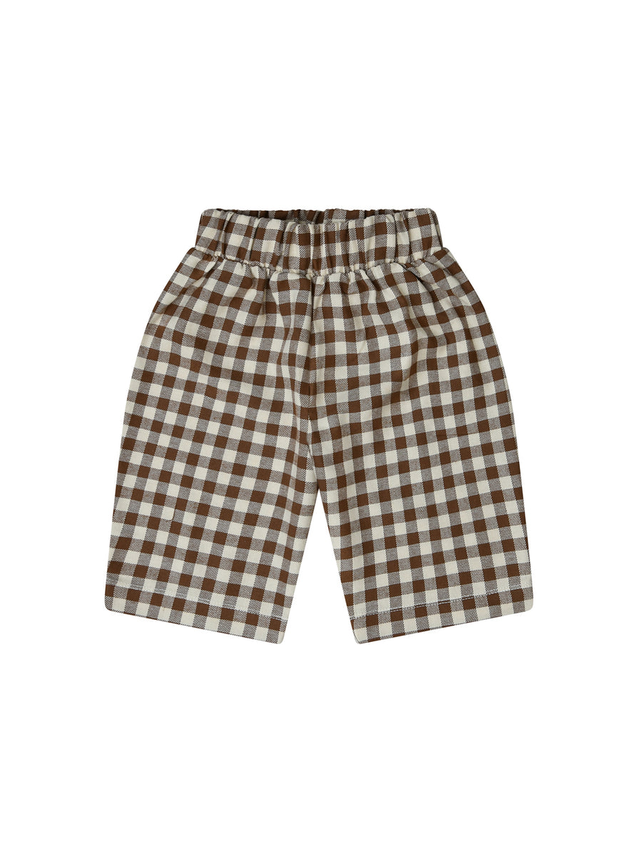 ORGANIC ZOO Gingham Traveller Pants Little Bambinos NZ