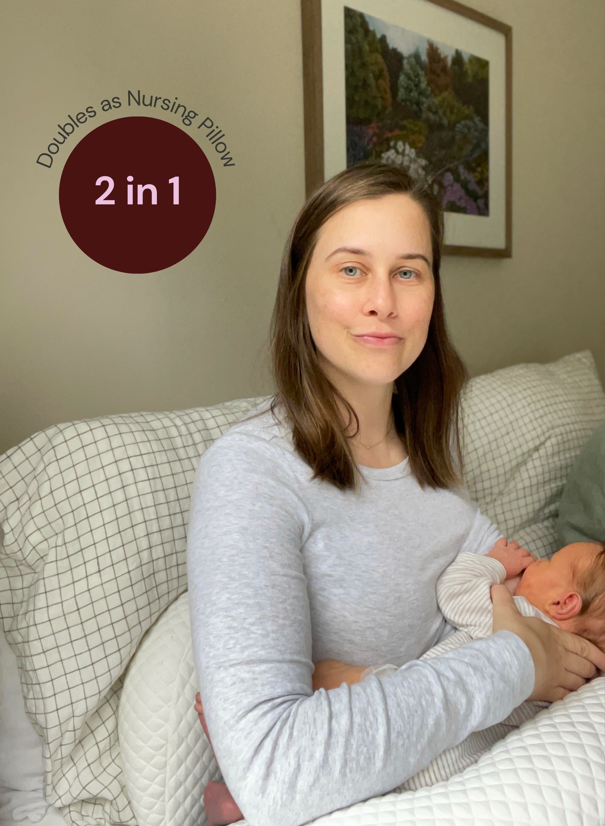 Belly Bliss pregnancy pillow in soft fabric with ergonomic design for comfortable support during pregnancy