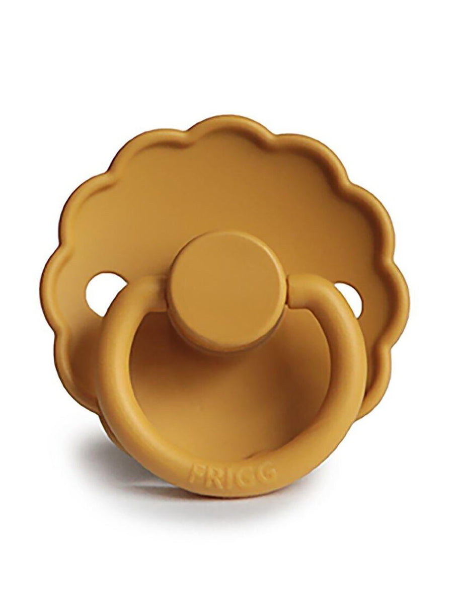FRIGG Pacifier Daisy Natural Rubber Honey Gold Duo Little