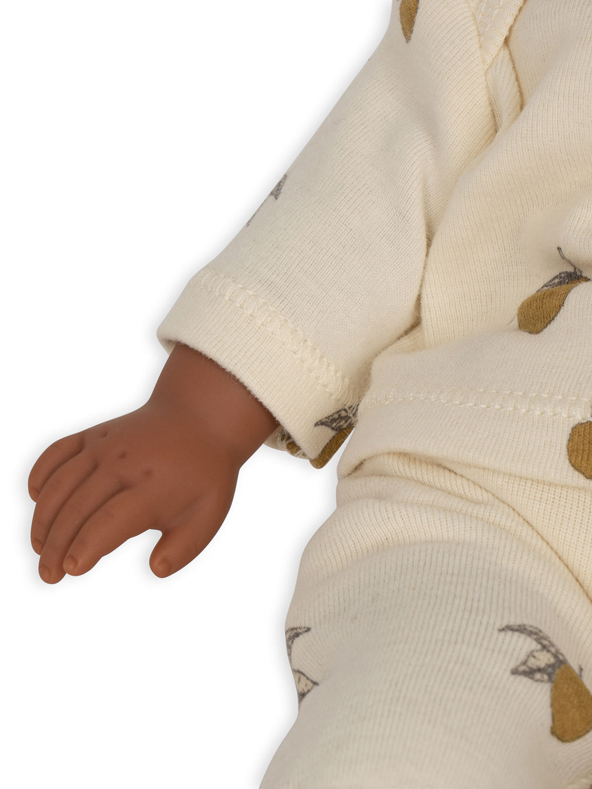 Konges Slojd Billie the Doll toy with colorful clothing, soft fabric, and detailed facial features for children.