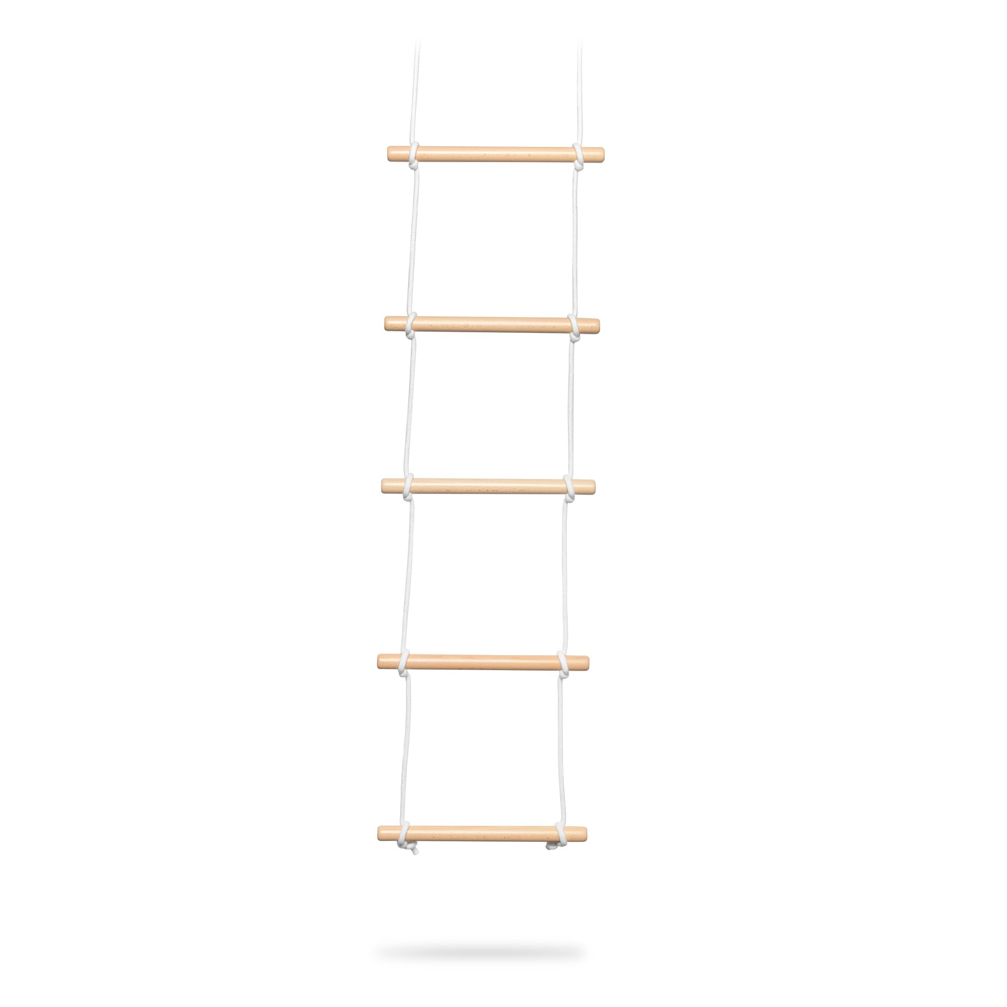 Kids climbing on a Kinderfeets climbing ladder toy, made of wood with colorful rungs for safe indoor play and climbing fun.