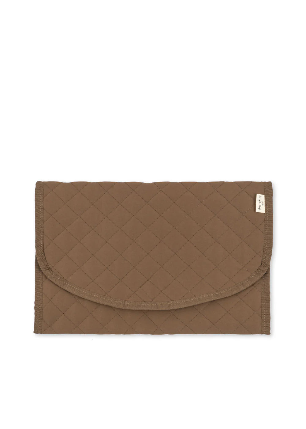 Konges Slojd All You Need Bag in walnut with leather handles, stylish and spacious for daily essentials and organization.