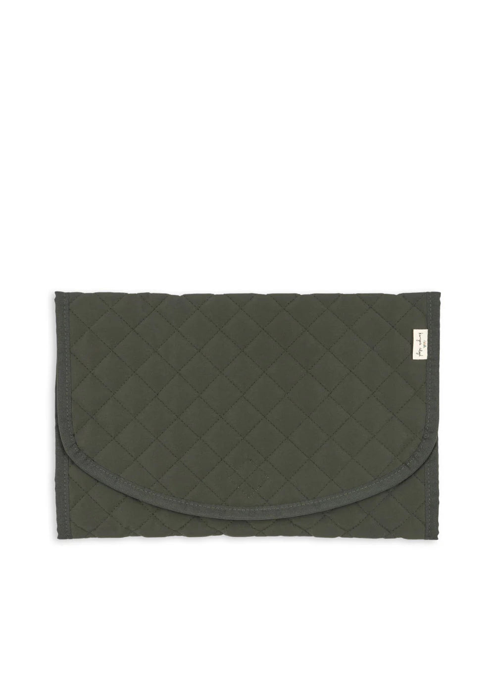 Konges Slojd All You Need Bag in moss grey, stylish fabric tote with handles, designed for everyday use and organization.