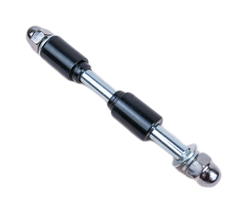 Chrome nut for Trybike complete short axle, compatible with bikes and scooters, durable metal component for secure wheel attachment.