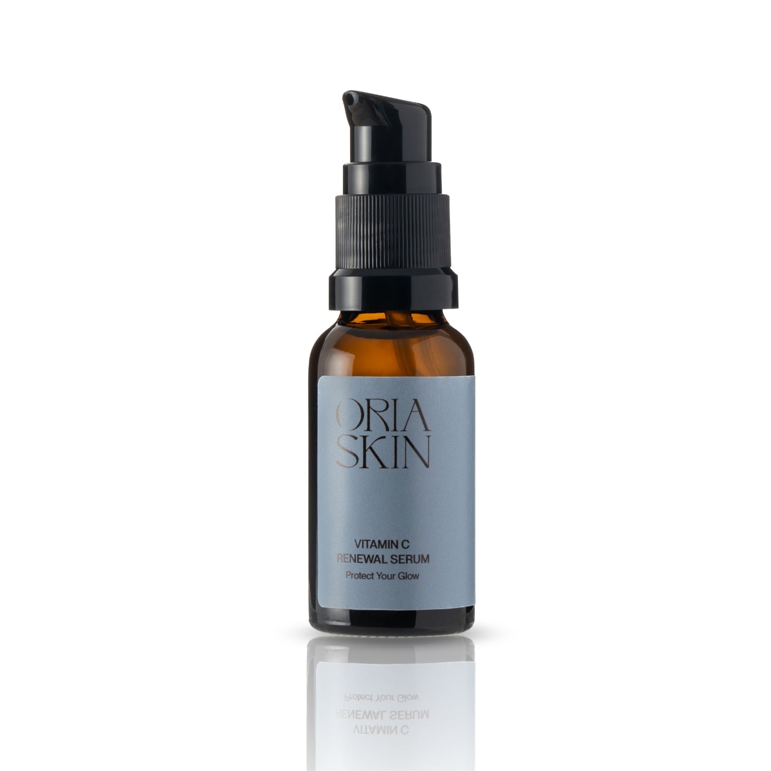 Oria Skin Vitamin C Renewal Serum 20ml bottle with clear dropper for brightening and revitalizing skincare.