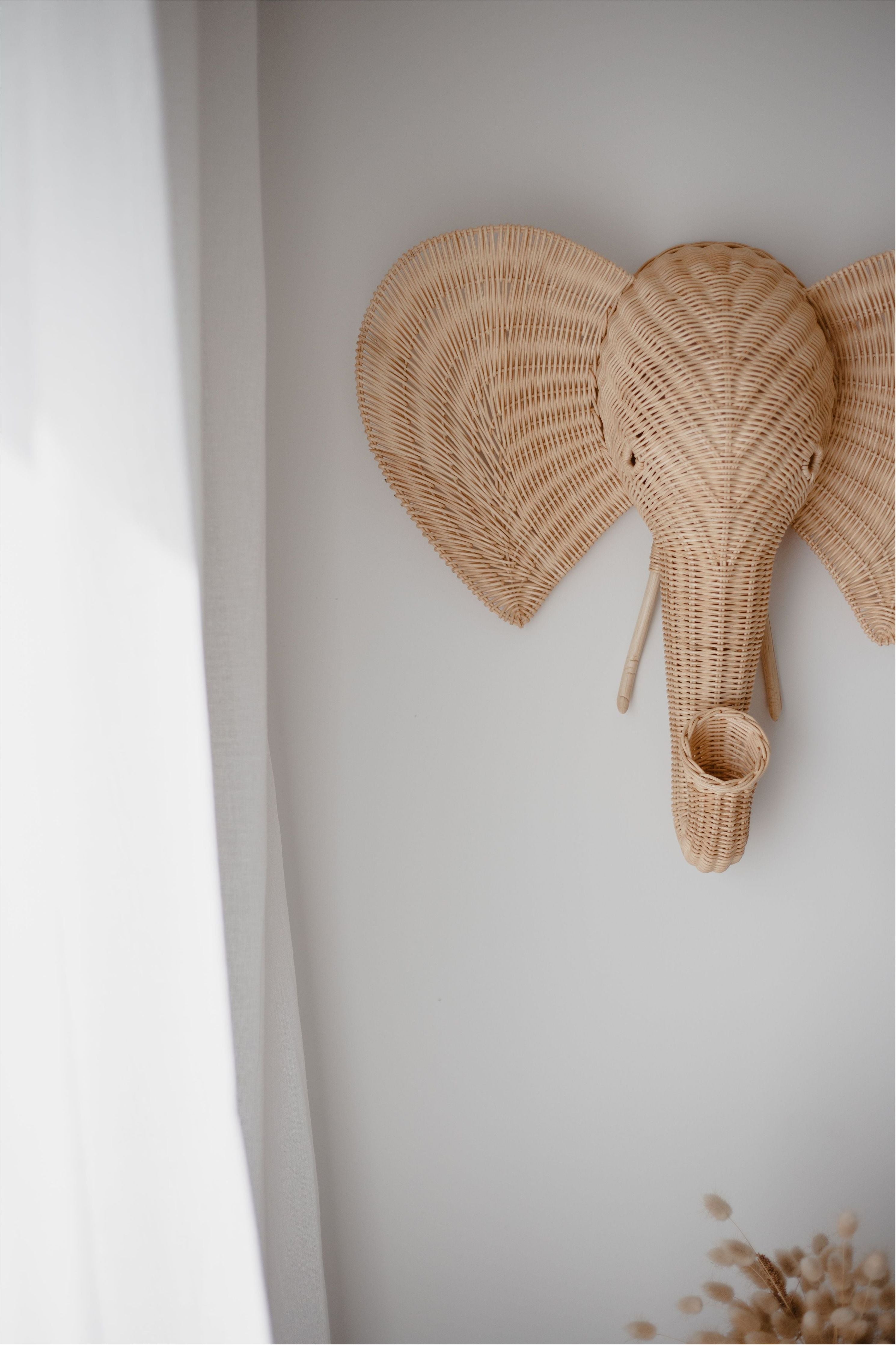 INKAH Effie The Elephant plush toy from Inkah Limited, soft gray fabric with floppy ears and embroidered details.