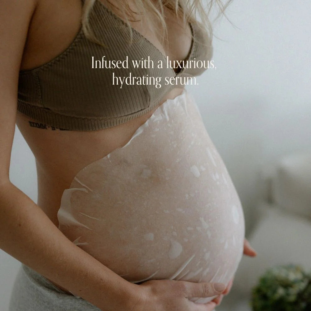 Pure Mama Belly Hydration Mask in a 50ml jar, designed for women’s care to soothe and hydrate the skin.