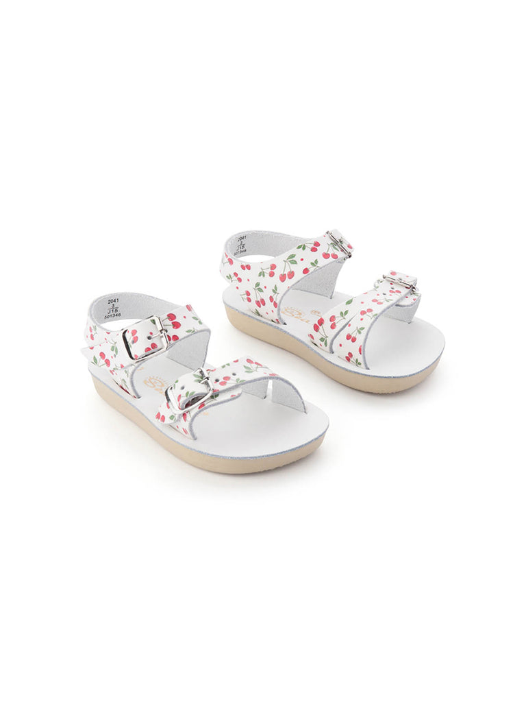Salt Water Sandals for baby. Sun San Sea Wee Cherry Style