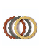 Mushie Baby Flower Bracelet Teether Sunshine