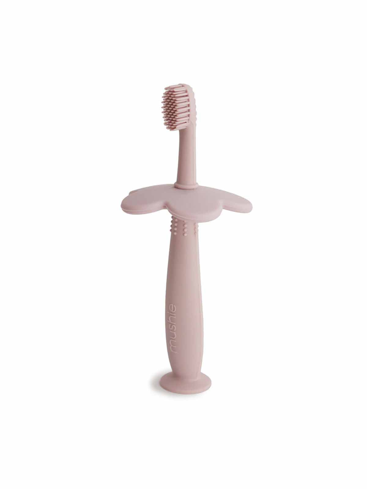 Mushie baby training toothbrush blush