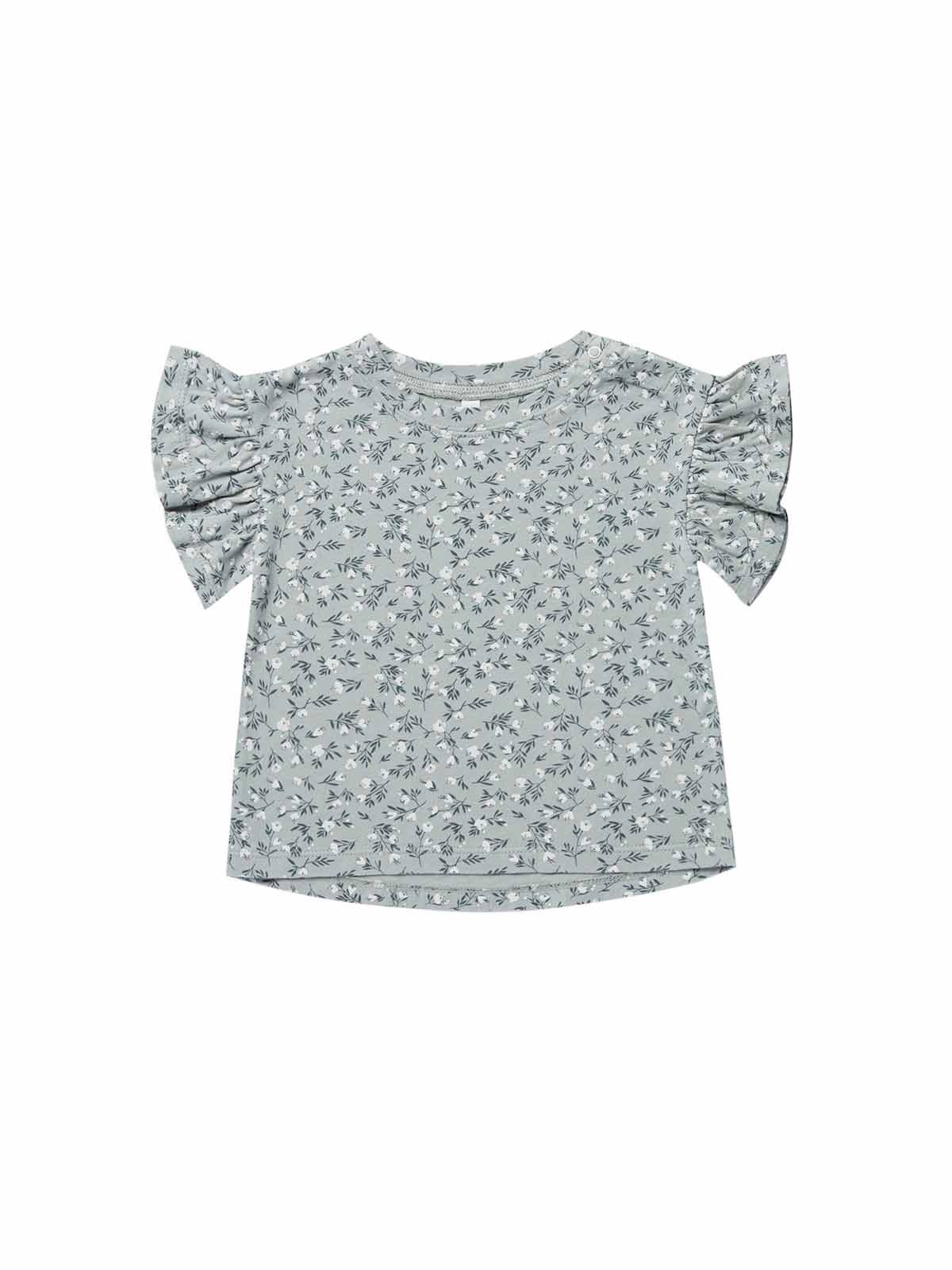 Rylee + Cru girls flutter tee. baby girl flutter tee