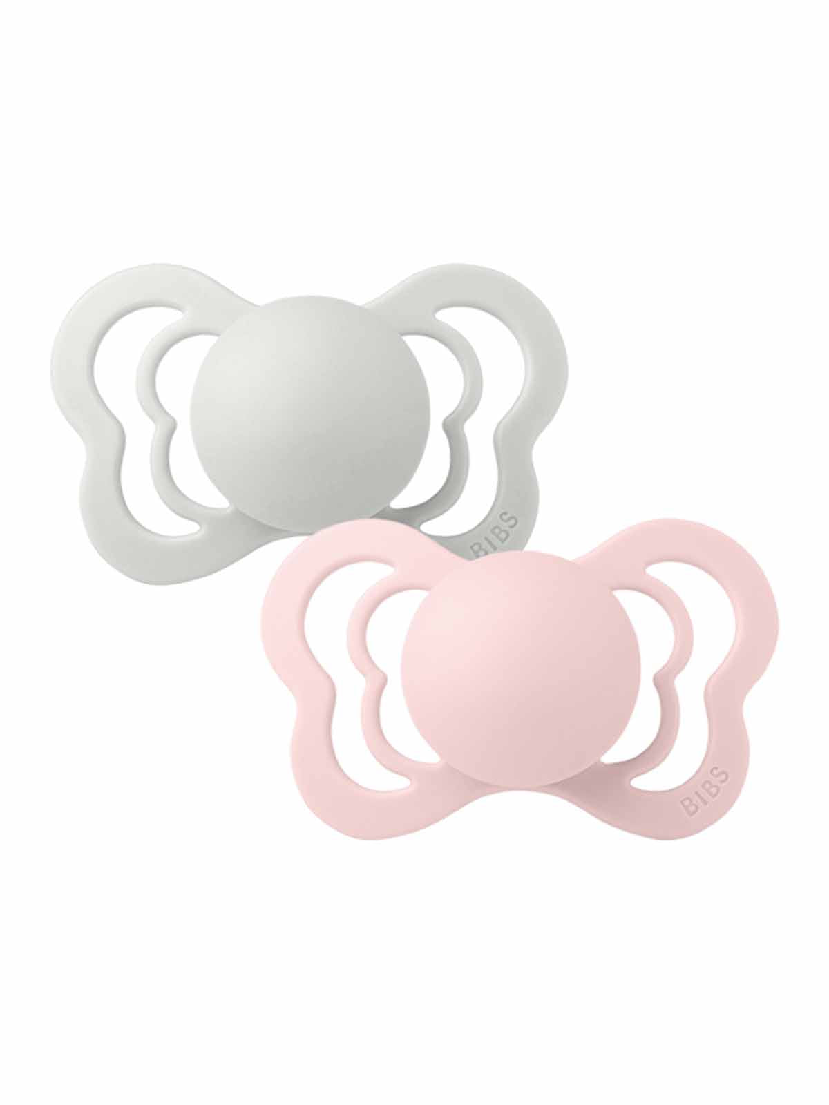 BIBS couture pacifiers. orthodontic dummy. pink pacifiers for baby