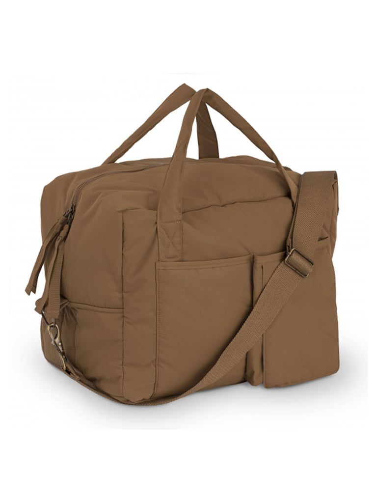 Konges Slojd womens baby bag. brown nappy bag. 