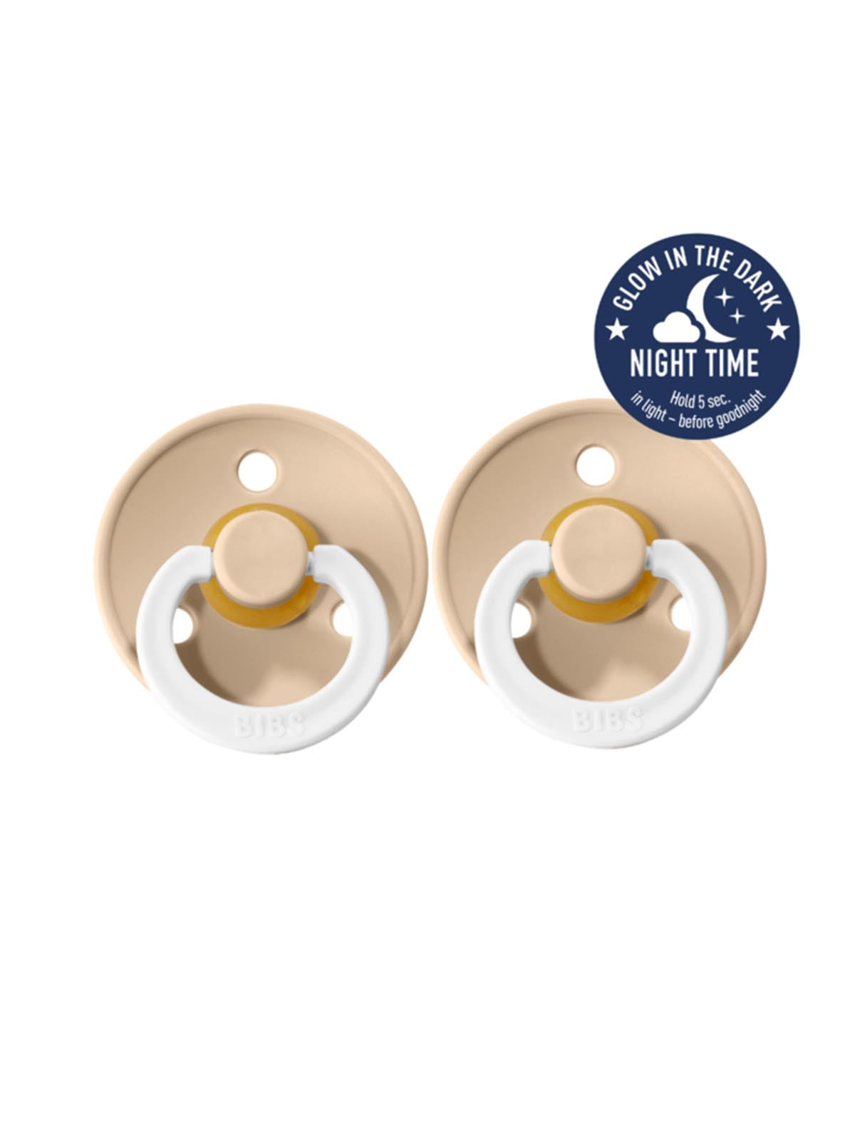 BIBS night pacifier glow in the dark vanilla