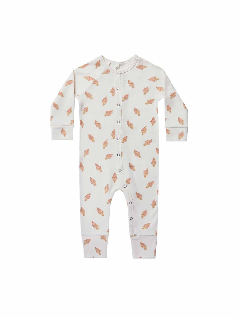 Rylee + Cru pyjama onesie for baby. Baby onesie with sundae print