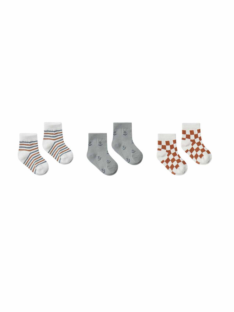 Rylee + Cru boys socks. 3-pack of socks. gift for boys