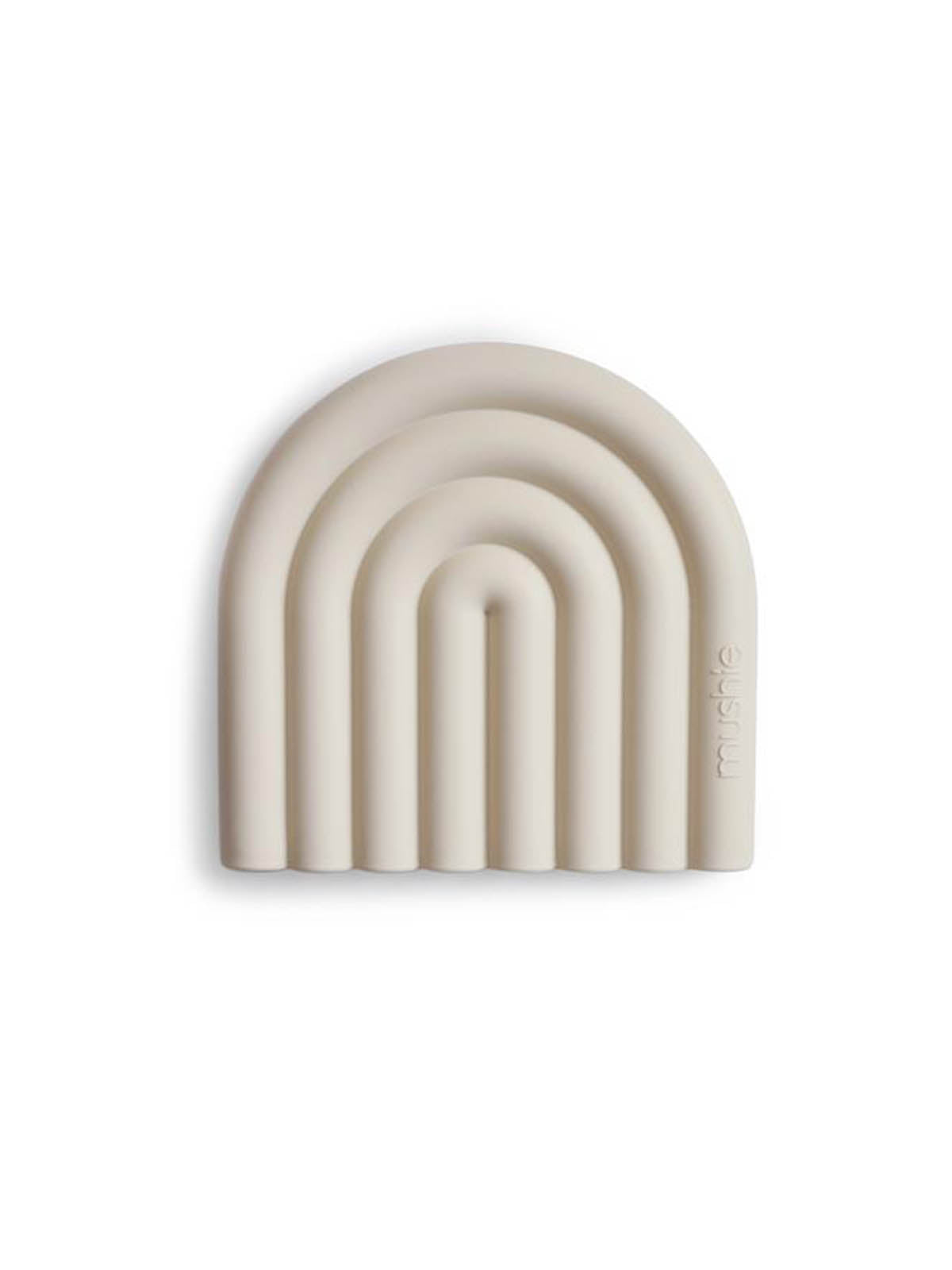 Mushie Silicone Rainbow Teether Shifting Sand