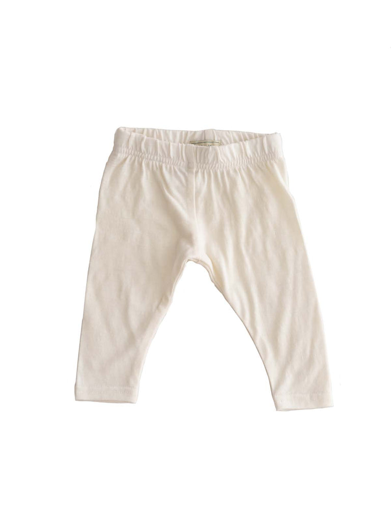 Little bambinos baby merino wool leggings. white merino pants for newborns.