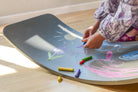 Kinderfeets Kinderboard chalkboard balance board with wooden frame and chalk surface for kids' play and coordination development
