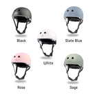 Kinderfeets Toddler Bike Helmet in matte finish with adjustable straps, designed for safe and comfortable riding for young children.