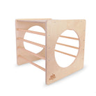 Kinderfeets Pikler Cube climbing toy with colorful wooden blocks for children’s play and development.