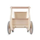 Wooden Kinderfeets Petit Pram toy for children, featuring a classic design and natural wood finish.