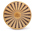 Kinderfeets Bamboo Balance Disc for kids, round balance disk with natural bamboo finish for stability and fun.