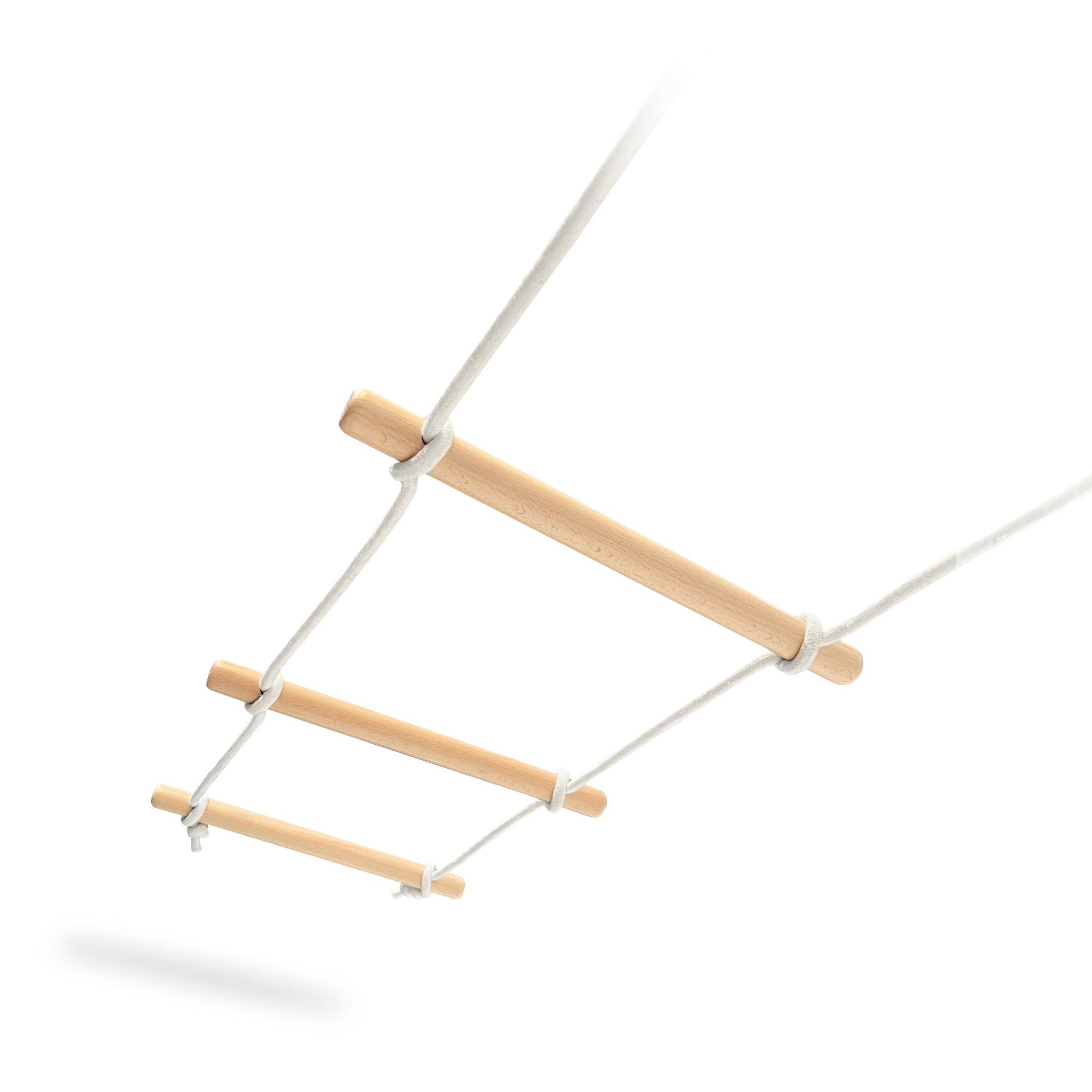 Kinderfeets climbing ladder toy with wooden rungs and side supports, designed for children’s indoor climbing and play activities.