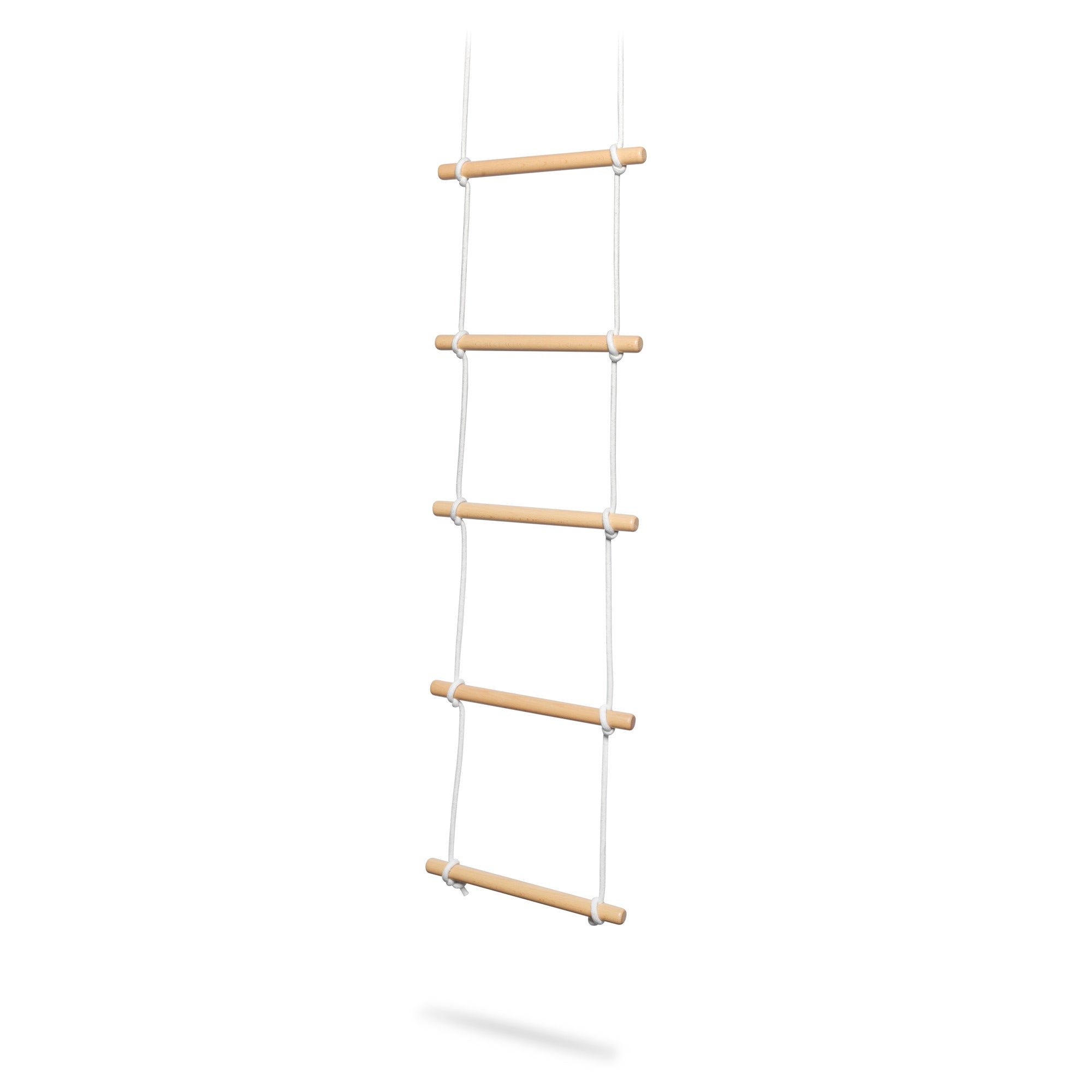 Kinderfeets climbing ladder toy with wooden steps and colorful side rails, designed for young children to climb and play safely.