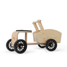 Kinderfeets Ride-on Cargo Cart toy with wooden design, featuring a spacious cargo area and sturdy wheels for kids' outdoor play.
