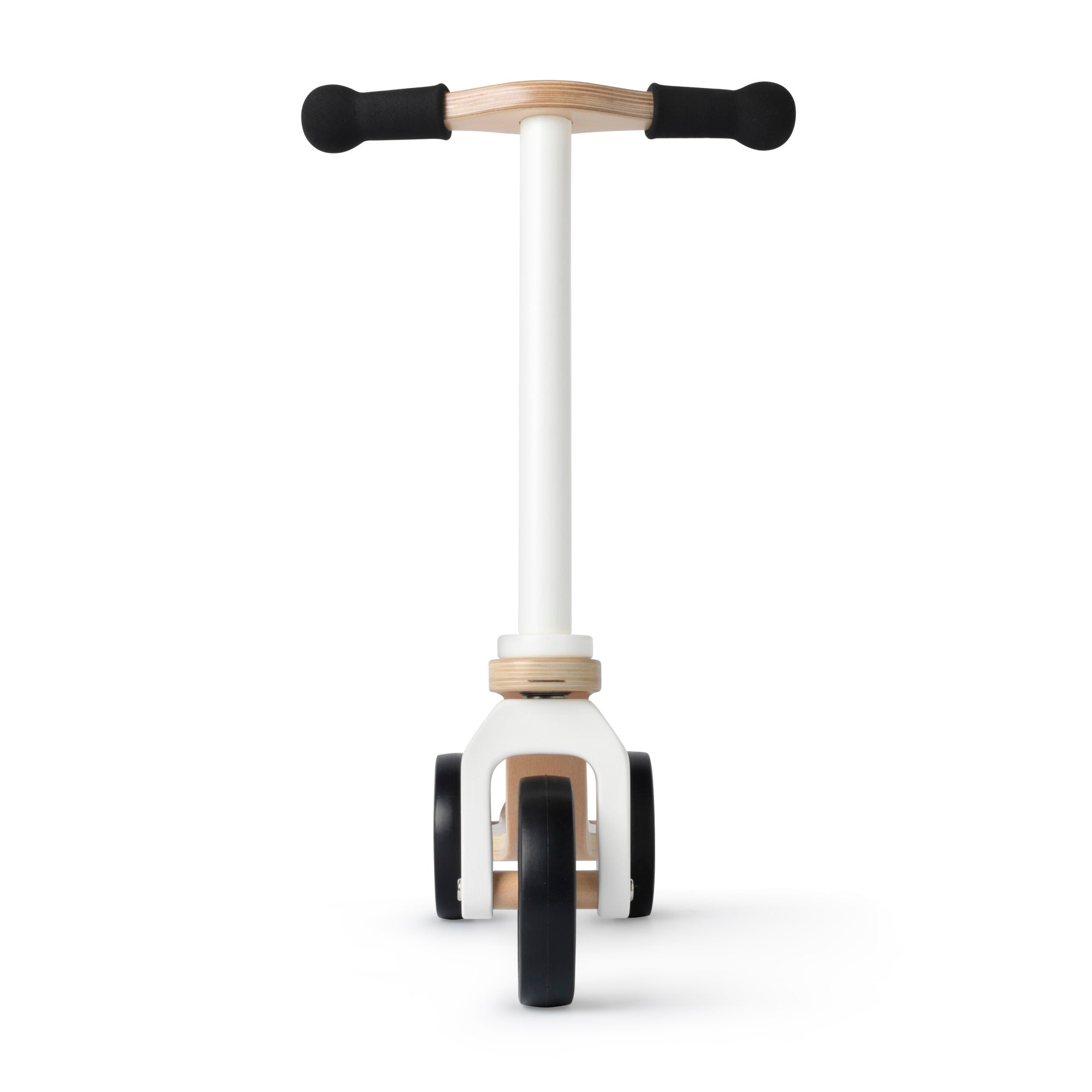 Kids' Kinderfeets scooter with colorful handlebars and sturdy deck for young children, designed for outdoor play and balance development.