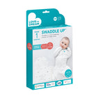 Love to Dream Swaddle Up Lite 0.2 TOG in white, soft fabric swaddle for newborns with "You Are My" printed design.