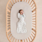 Love to Dream Swaddle Up™ Bamboo 1.0 TOG with stars and moon design, cozy swaddle for babies in a cream color.