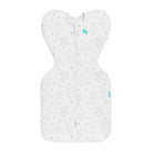 Love to Dream Swaddle Up™ Lite 0.2 TOG in white, showing the soft fabric and "You Are My" text design on the swaddle.