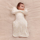 Love to Dream Swaddle Up™ Bamboo 1.0 TOG in Lemons, soft swaddle with lemon print, designed for comfortable baby sleep.