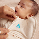 Love To Dream Swaddle Up™ All Seasons 1.5 TOG in Twigs, a soft swaddle wrap for babies, showing the fabric and design.