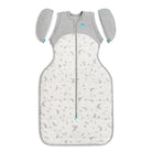 Love to Dream Swaddle Up™ Transition Bag Extra Warm 3.5 TOG in Moonlight White, cozy baby sleep bag with arm openings for easy transition.
