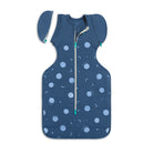 Love to Dream Swaddle Up Transition Bag Little Dreamer Denim, warm 2.5 TOG, soft fabric, designed for a comfortable sleep transition.
