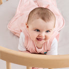 Love to Dream Swaddle Up™ Transition Bag in Dusty Pink, warm 2.5 TOG, shown with adjustable arm openings for easy swaddling and comfort.