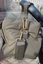 Konges Slojd All You Need Bag in moss grey, stylish fabric bag with handles, showcased on a plain background.
