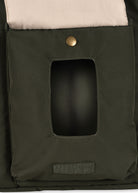 Konges Slojd All You Need Bag in moss grey, soft fabric with handles, designed for carrying essentials in a stylish, minimalist style.