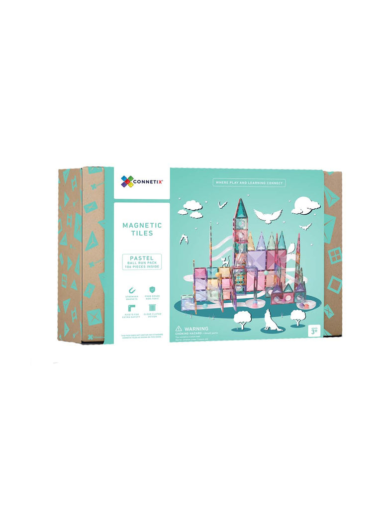 Connetix 106 Piece Pastel Ball Run Pack