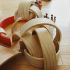 Kinderfeets large natural wooden arches toy, made of smooth, eco-friendly wood, ideal for creative play and stacking.