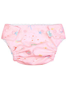 Toshi Coral Swim Nappy for babies, made of waterproof material with adjustable sides, designed for comfortable swimwear.