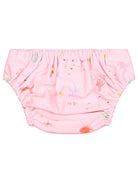 Toshi swim nappy for babies in coral color, designed for water activities with a snug fit and comfortable waterproof material.