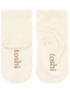 Pair of Toshi Organic Socks Ankle Dreamtime Feather in soft, breathable fabric, featuring a feather pattern and comfortable fit.