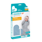 Love to Dream Swaddle Up™ Original 1.0 TOG in Dusty Blue, a cozy baby swaddle with secure wrap and zip closure.