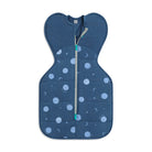 Love to Dream Swaddle Up™ Warm 2.5 TOG in Little Dreamer Denim, showing the cozy swaddle with fire label and denim fabric.