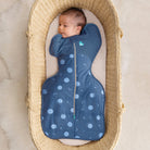 Love to Dream Swaddle Up™ Warm 2.5 TOG in Little Dreamer Denim, a cozy baby swaddle with soft fabric and denim design.